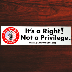 It's A Right Not A Privilege Sticker
