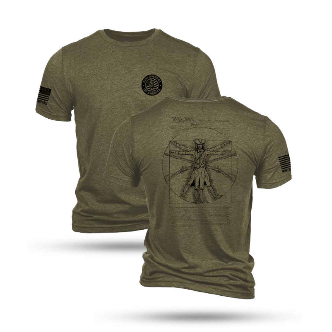 GOA Da Vinci Man T-shirt – Gun Owners of America