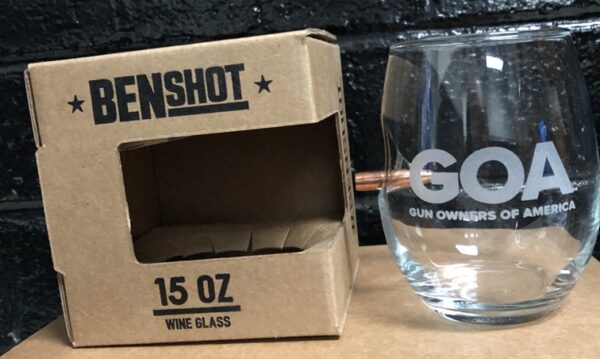 BenShot - GOA Block Logo Wine Glass .308 win
