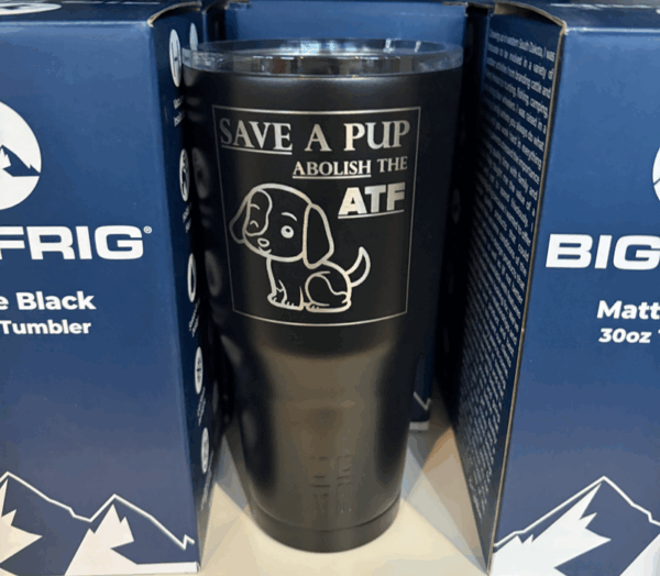 GOA Save A Pup tumbler
