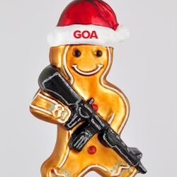 GOA Gingerbread Man Christmas Ornament