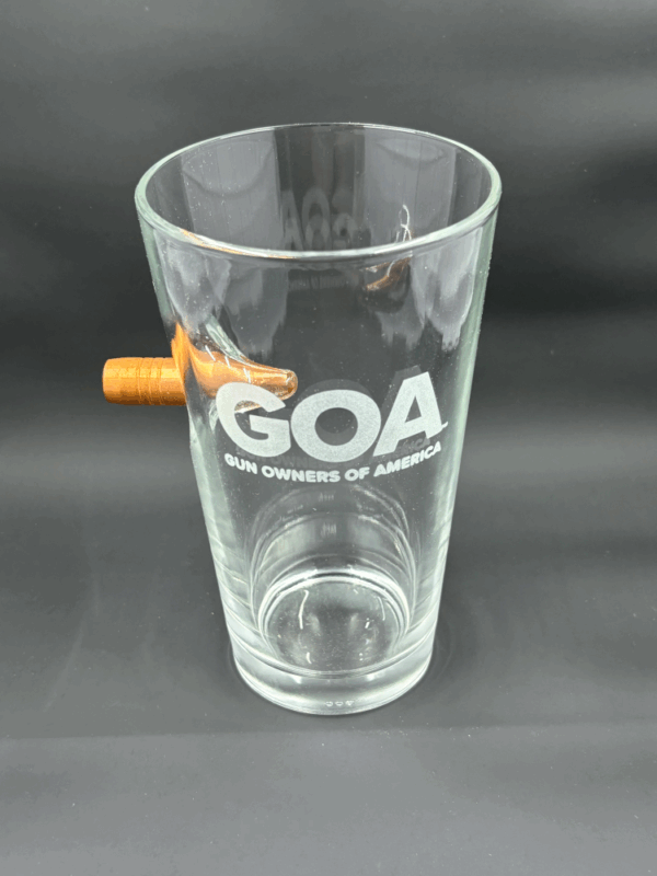 BenShot - GOA Block Logo Pint Glass .50 BMG