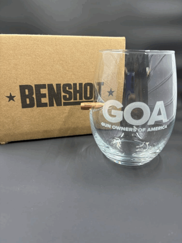 BenShot - GOA Block Logo Wine Glass .308 win