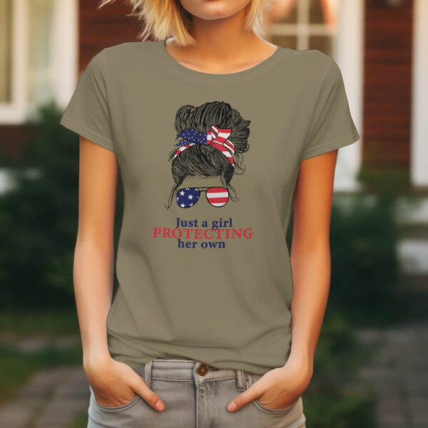 GOA Just A Girl Protecting Her Own T-Shirt