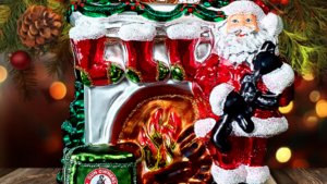 GOA Santa by the Fireplace Christmas Ornament (2021)