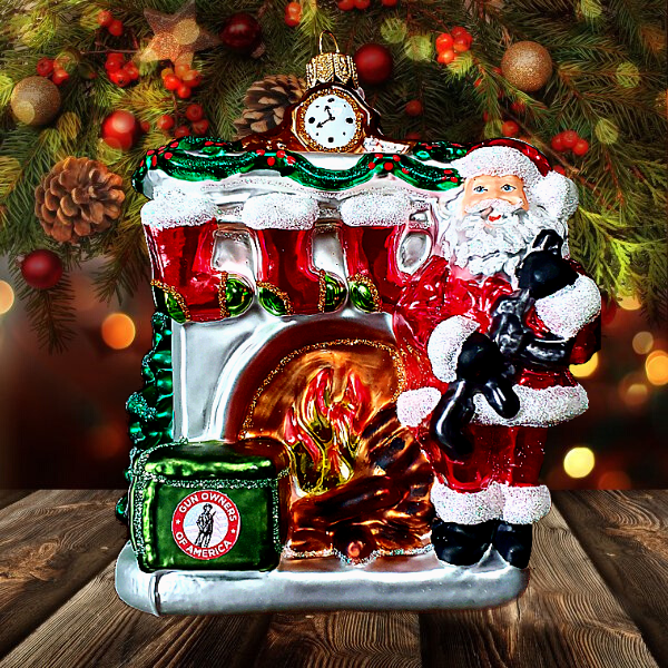GOA Santa by the Fireplace Christmas Ornament (2021)