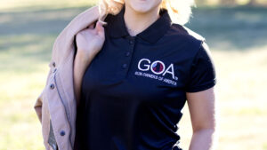 Woman's Cut Black GOA Polo