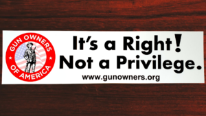 It's A Right Not A Privilege Sticker
