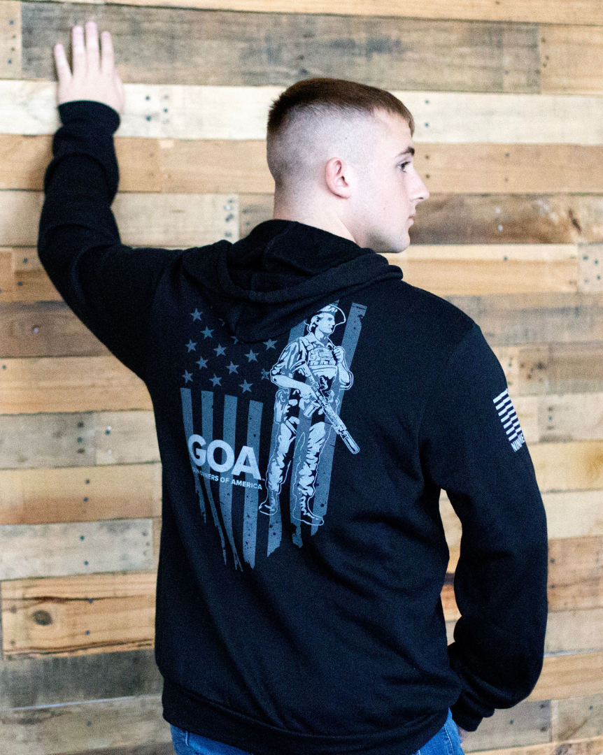GOA Minuteman -- Full Zip Hoodie - Image 3