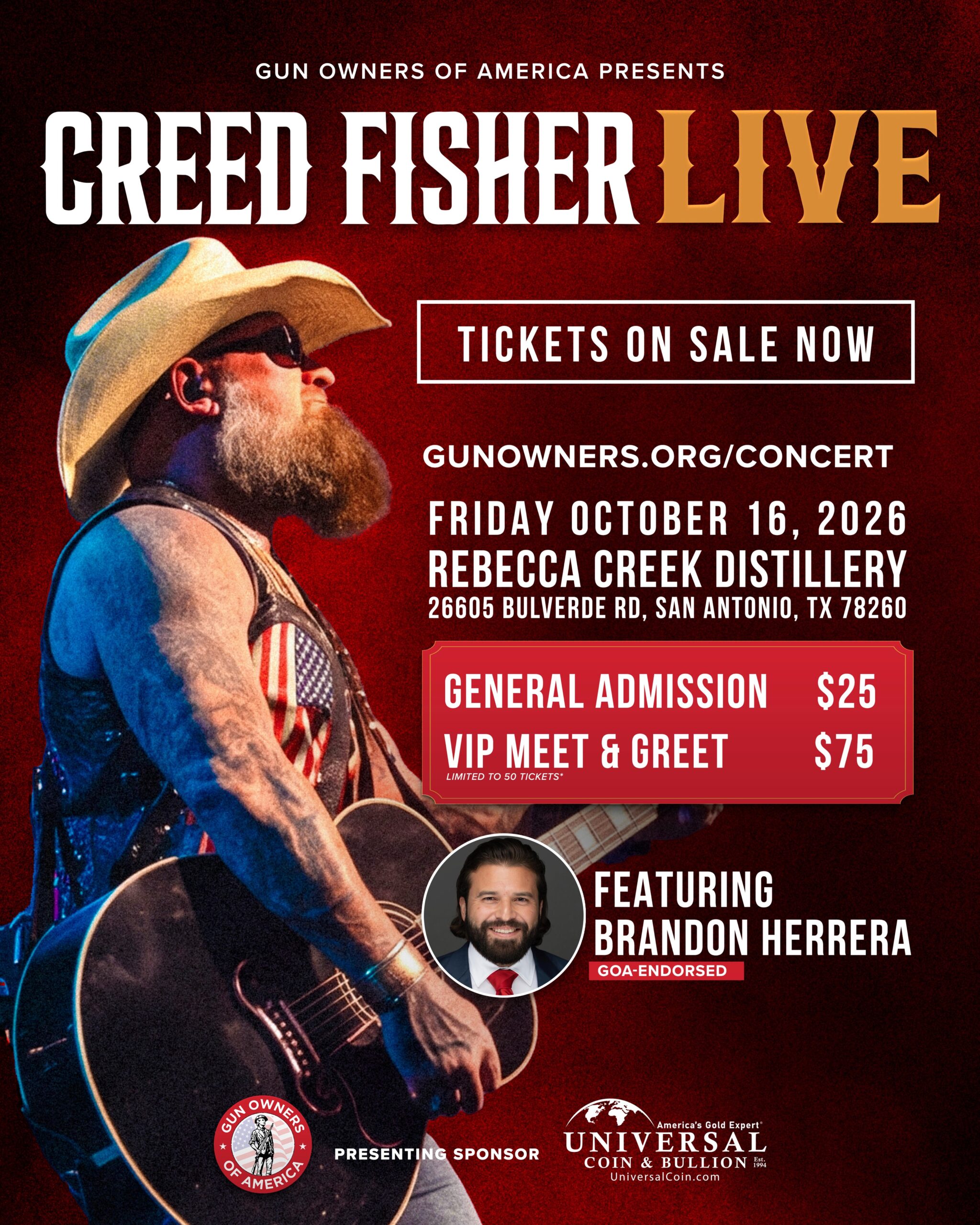 Creed Fisher Live